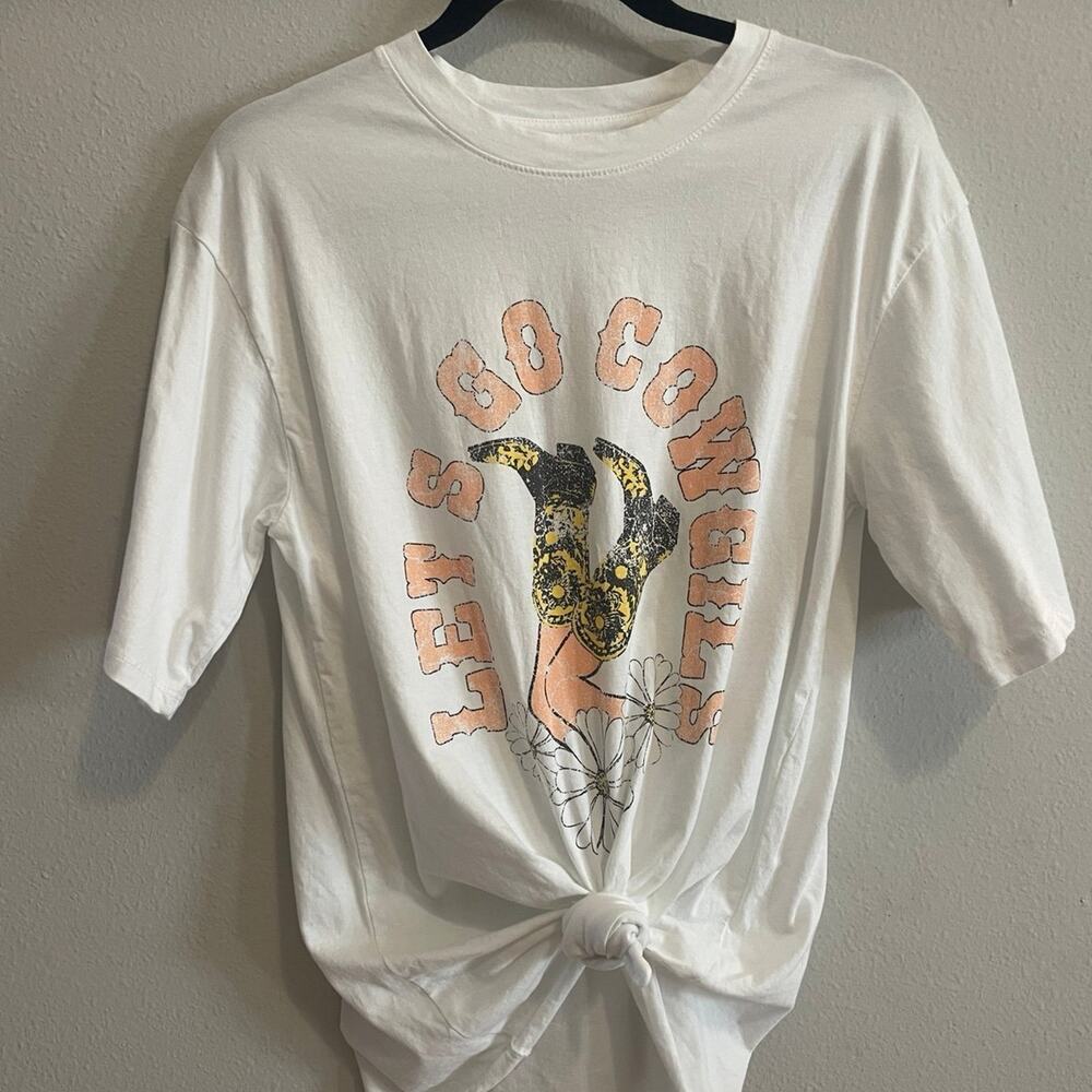 Graphic Tee, Cowgirl Shirt, Size Medium